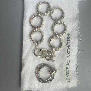 Silpada Circle Braclet & Pendant